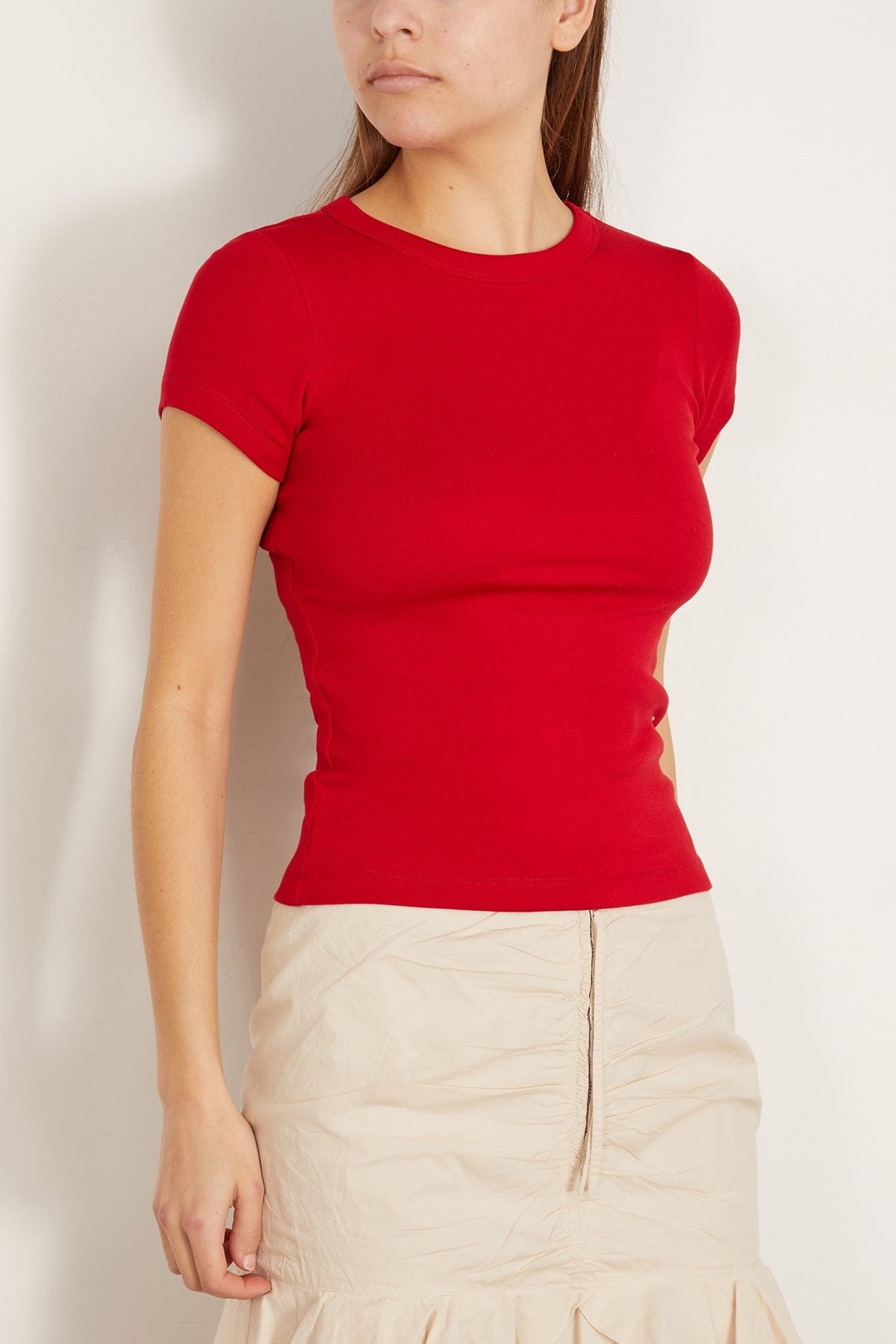 Car Baby Tee in Red - 3