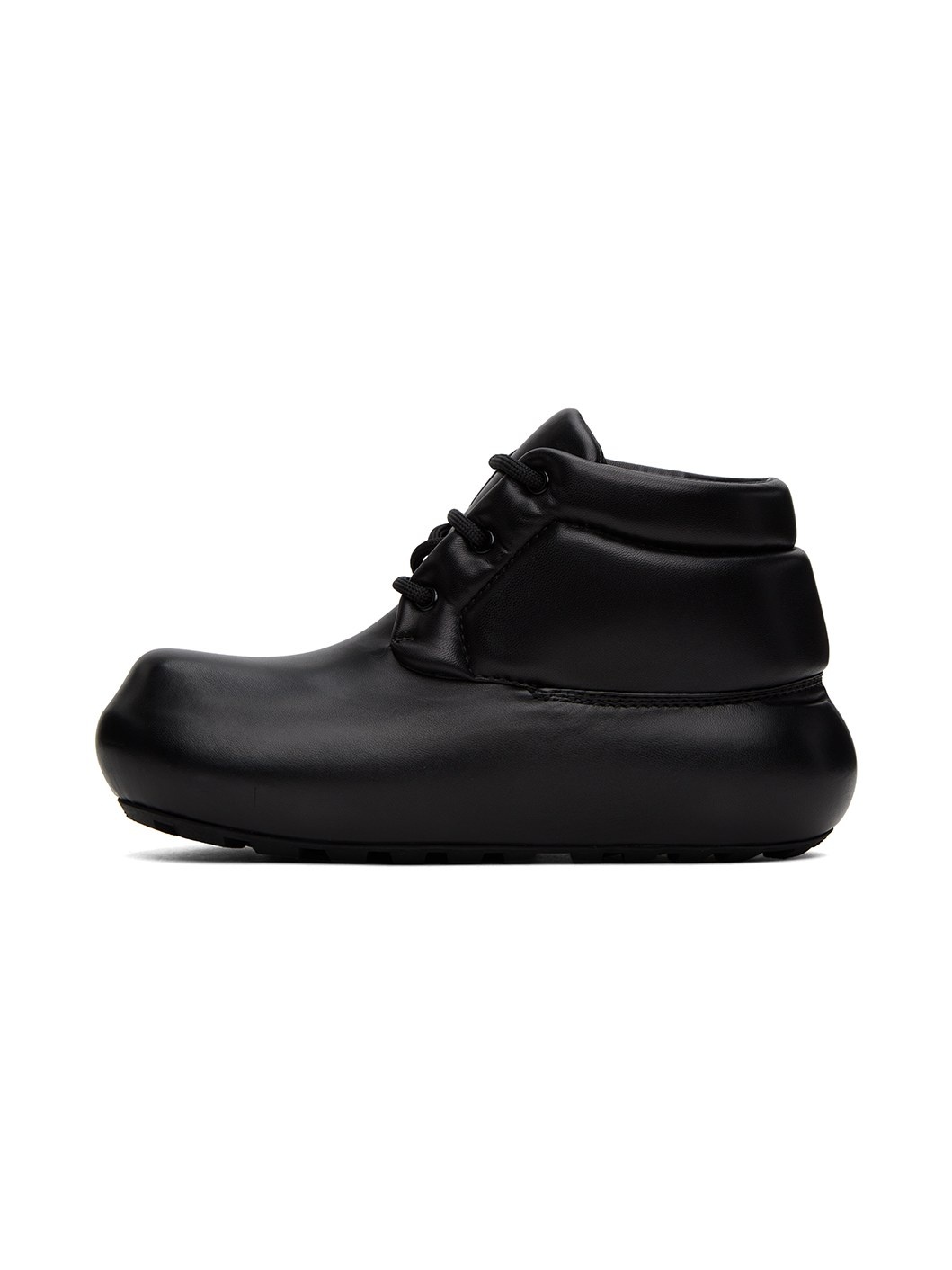 Black Padded Ankle Boots - 3