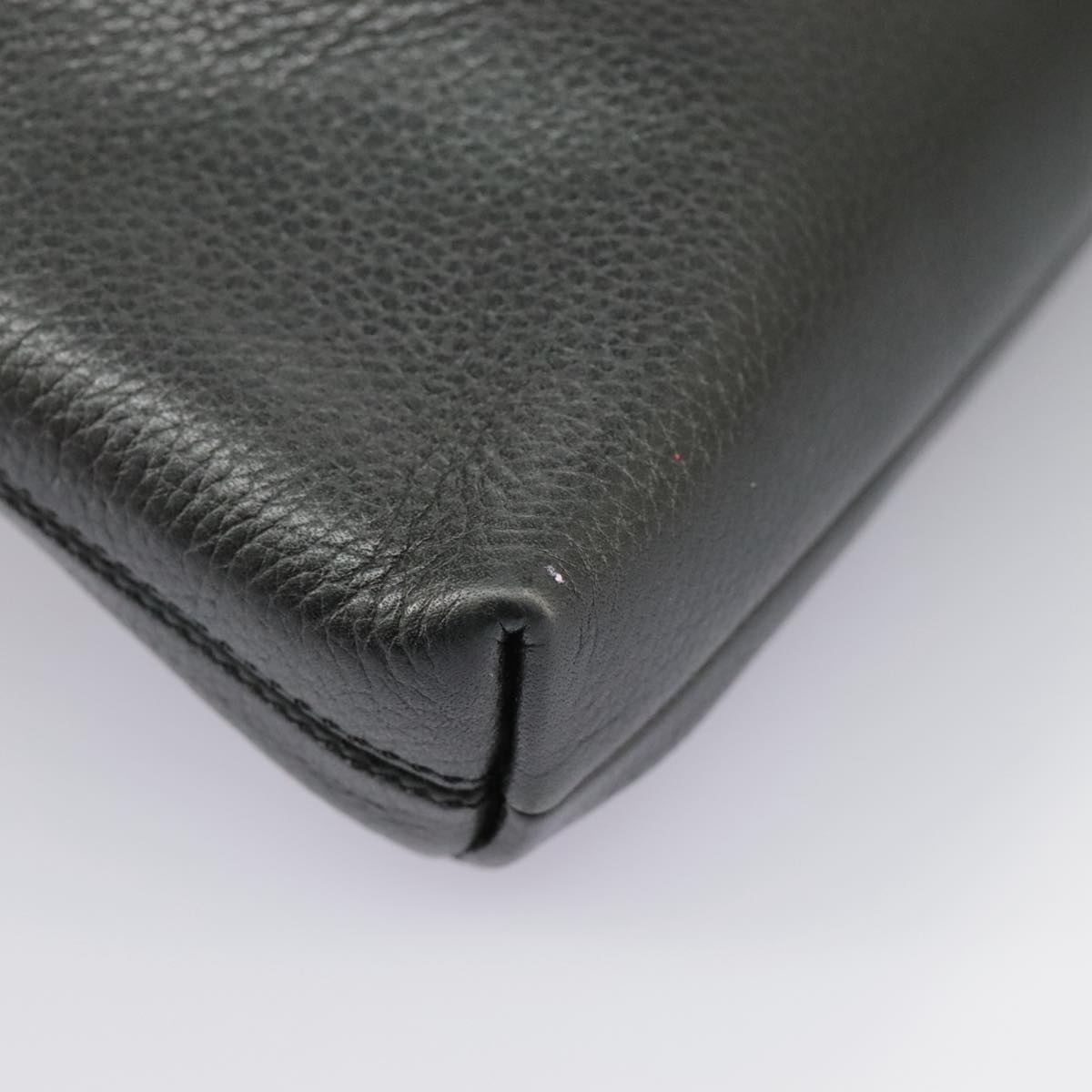 CELINE Hand Bag Leather Black Gold - 12