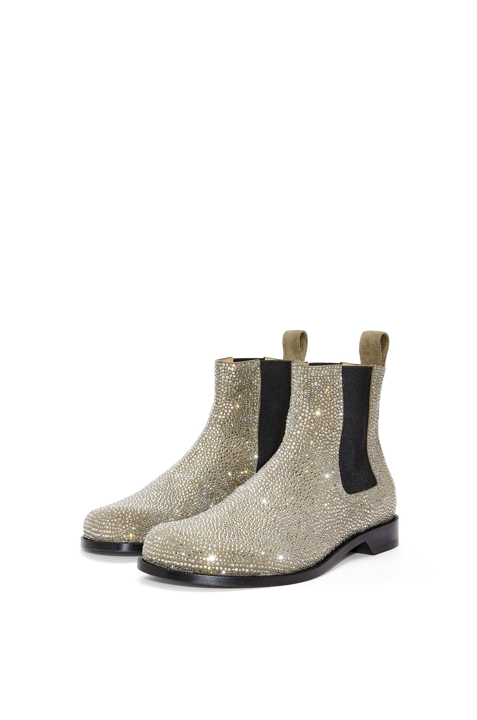 Campo Chelsea boot in suede calfskin and rhinestones - 2