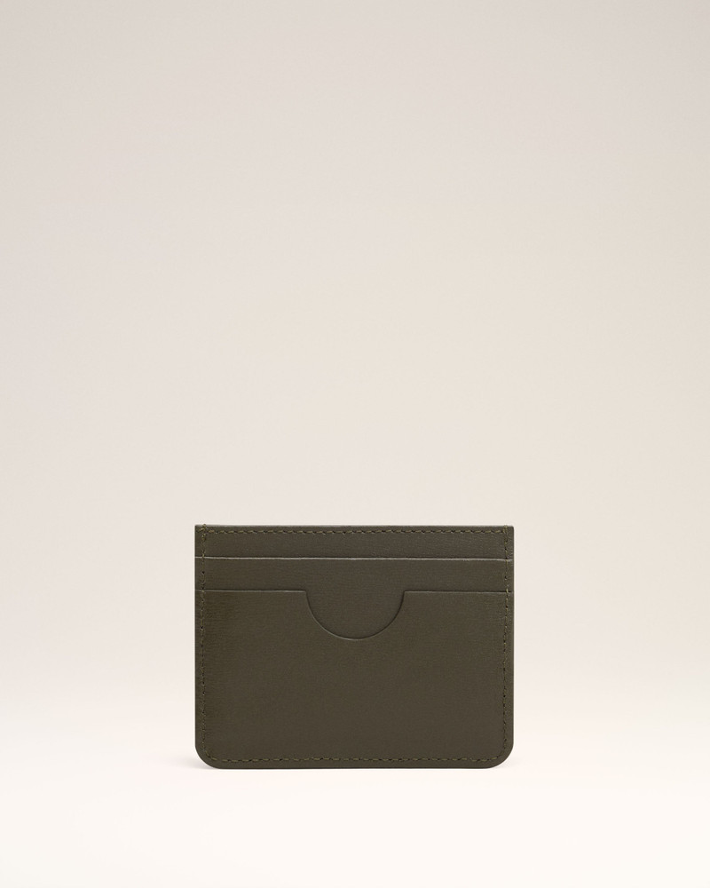 AMI Paris GREEN LEATHER AMI DE COEUR CARD HOLDER outlook