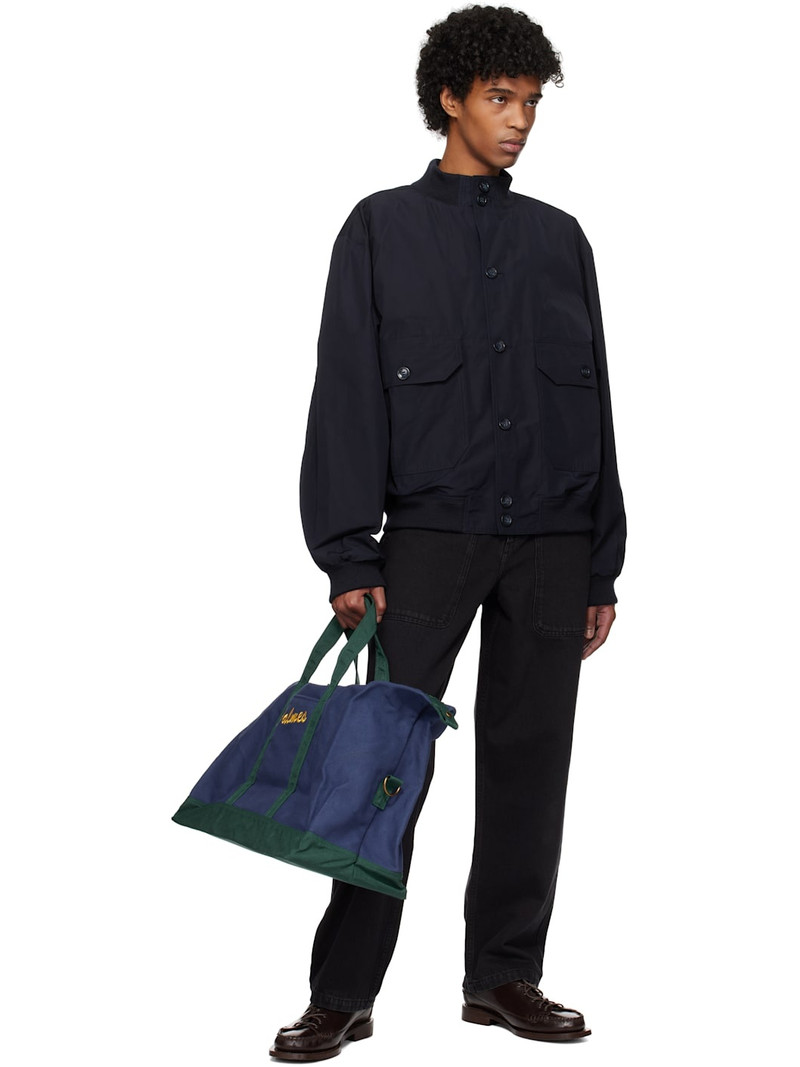 Palmes Navy Rib Collar Jacket outlook