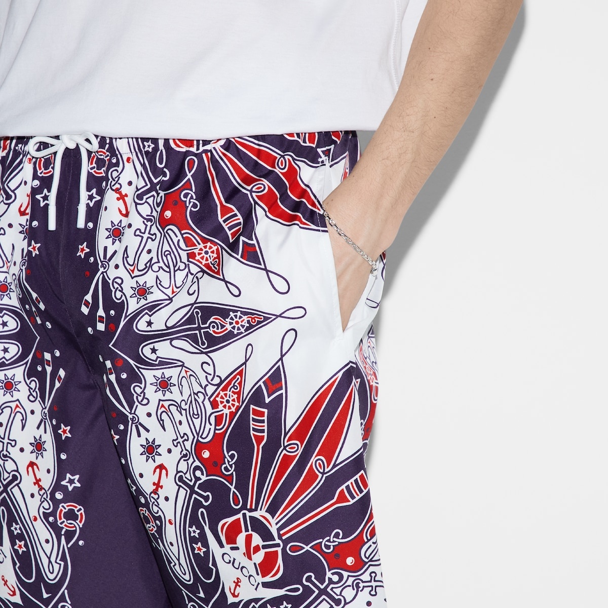 Gucci bandana print swim short - 5