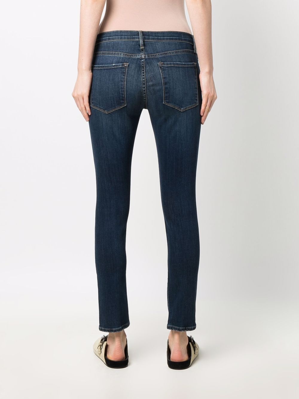 mid-rise straight-leg jeans - 4