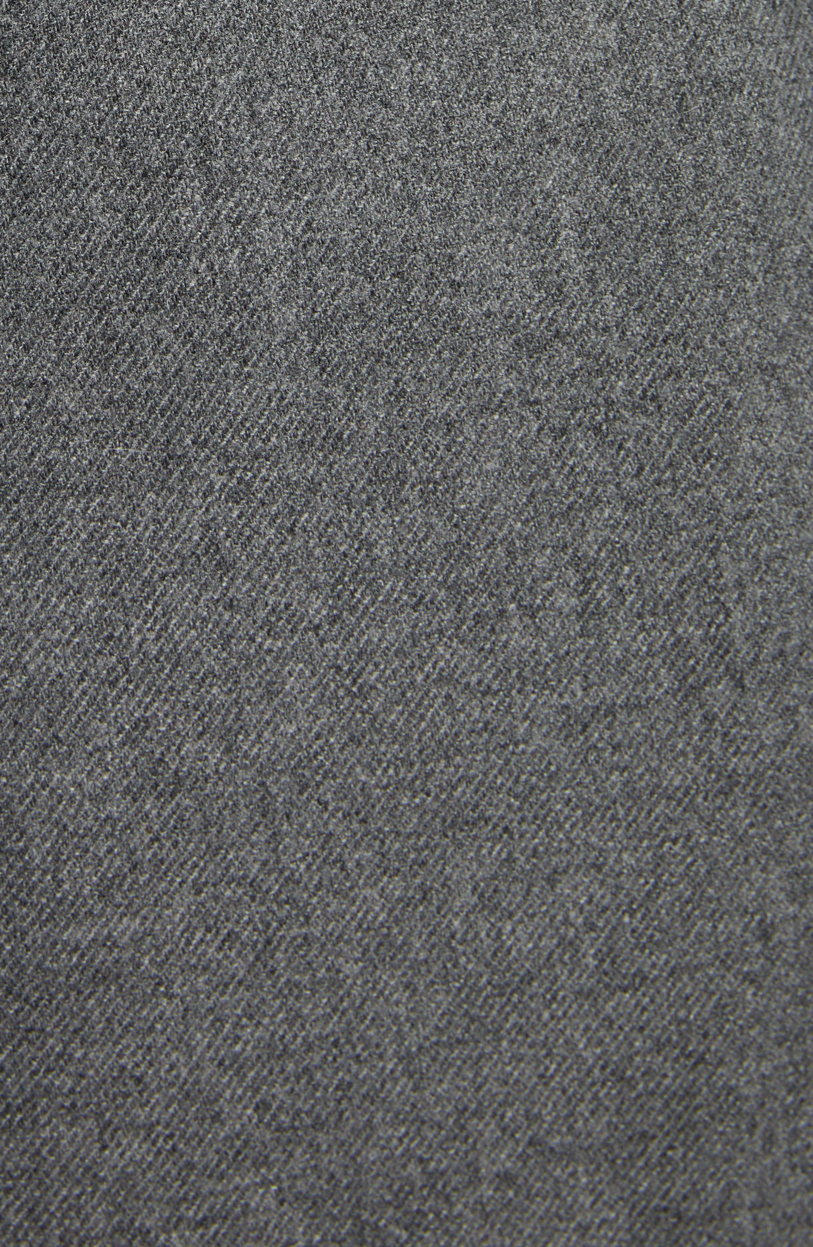 Moncler Wool Blend Straight Leg Pants in Grey at Nordstrom - 6