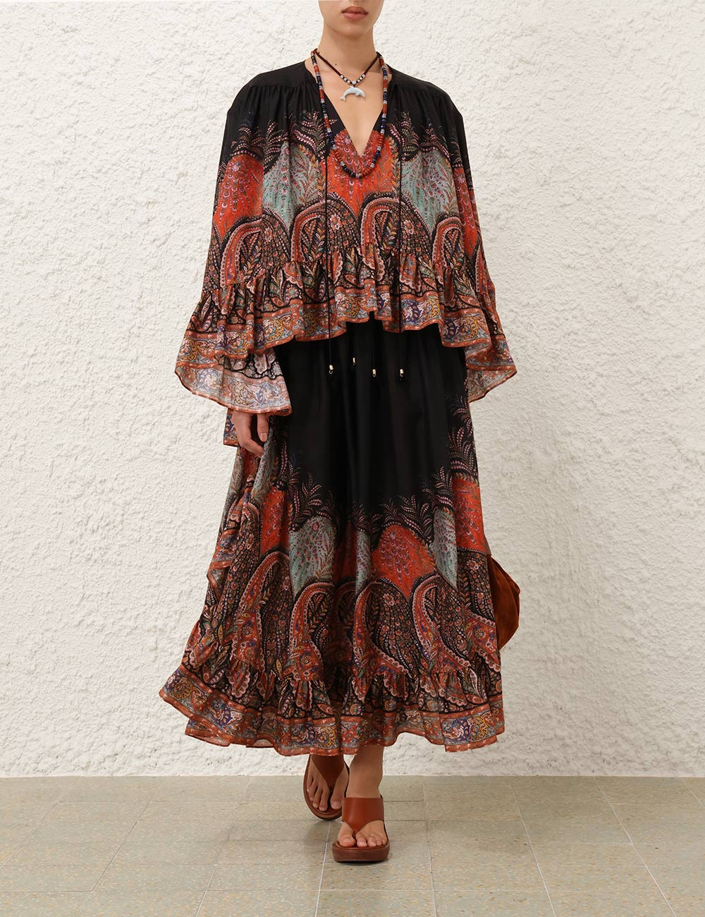 RHIANNON RUFFLE MAXI SKIRT - 2
