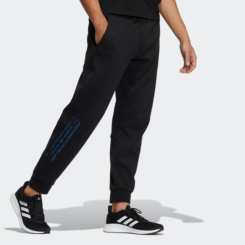 Men's adidas Pants Alphabet Pattern Sports Pants/Trousers/Joggers Black HE2911 - 4