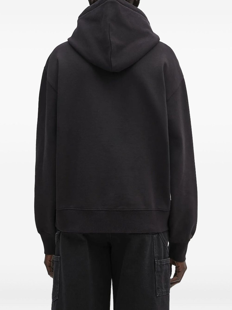 WIP logo-appliqué hoodie 3