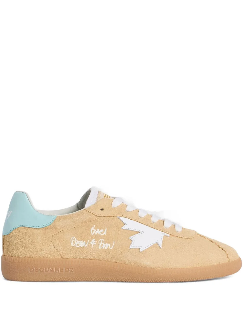 Rebels leaf appliqué trainers - 1