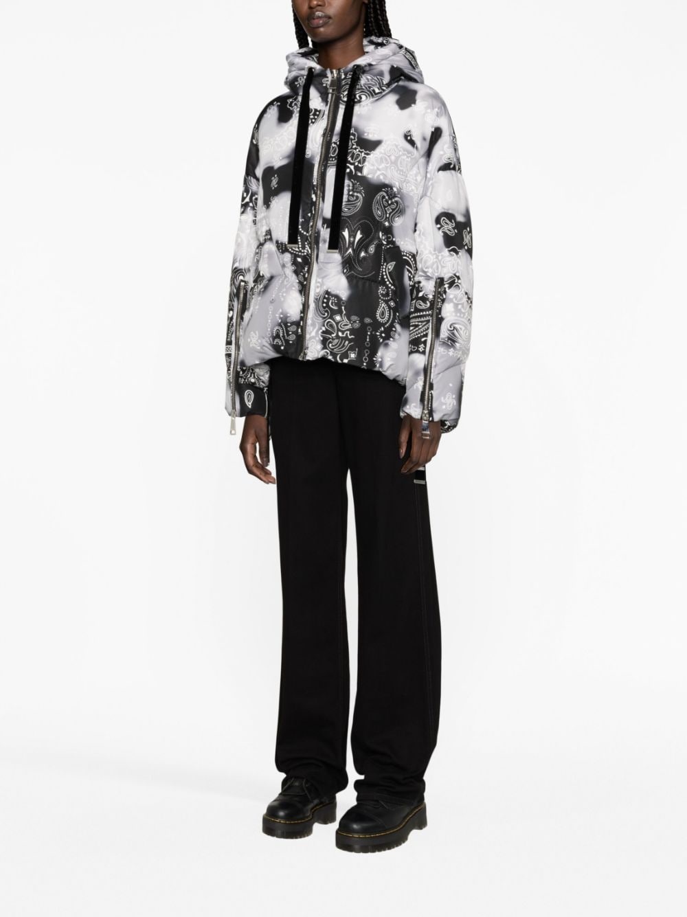 Bandana Velour puffer jacket - 2