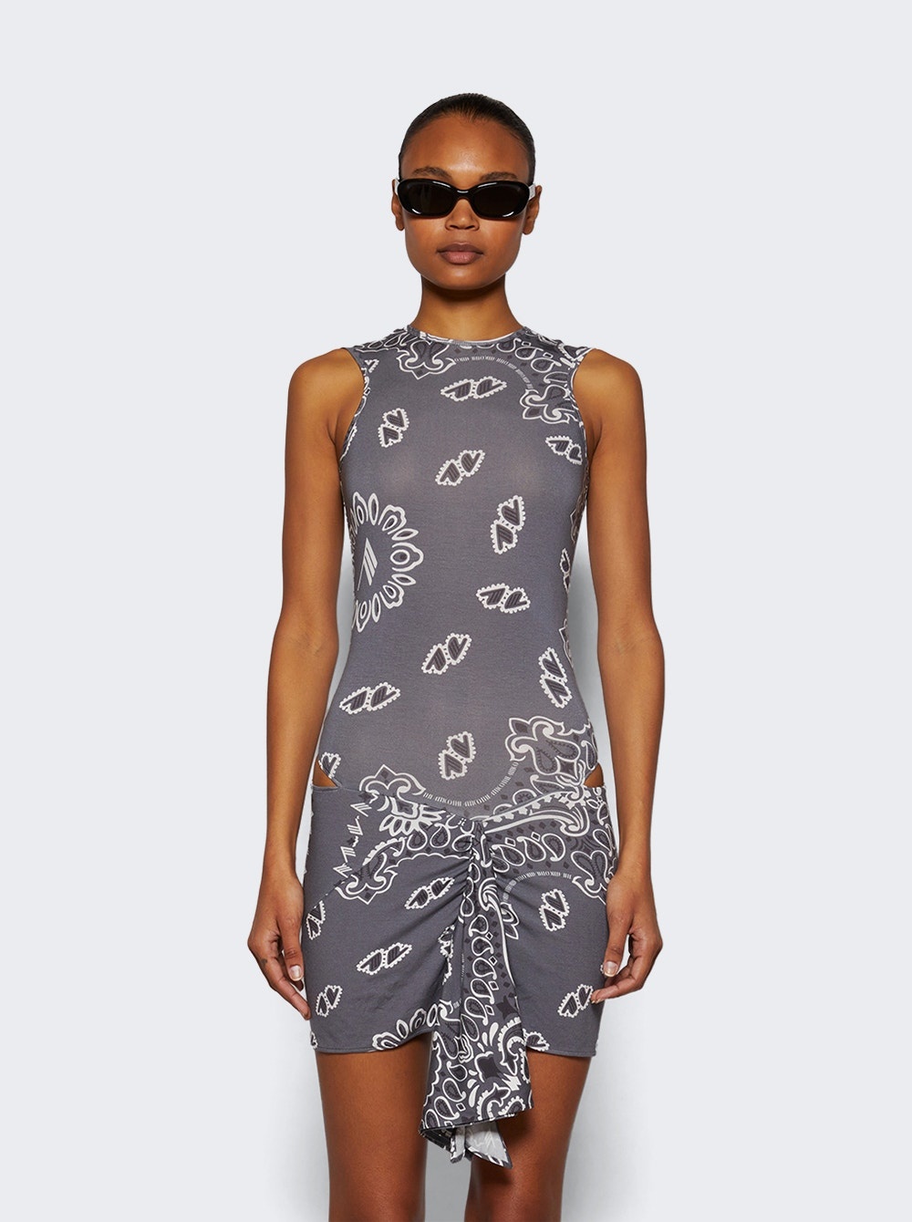 Mini Bandana Dress Grey - 3
