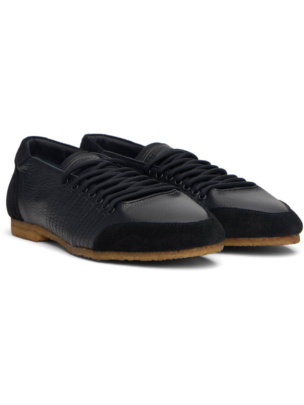 Black Lace Trainer Sneakers - 4