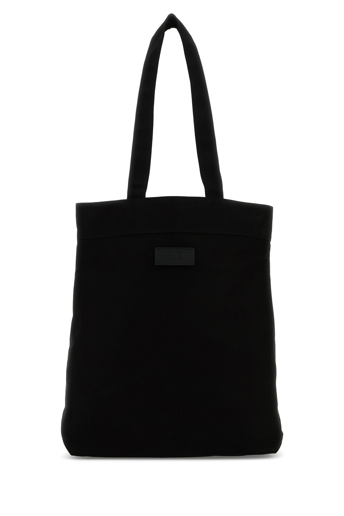 Black canvas shopping bag - 1