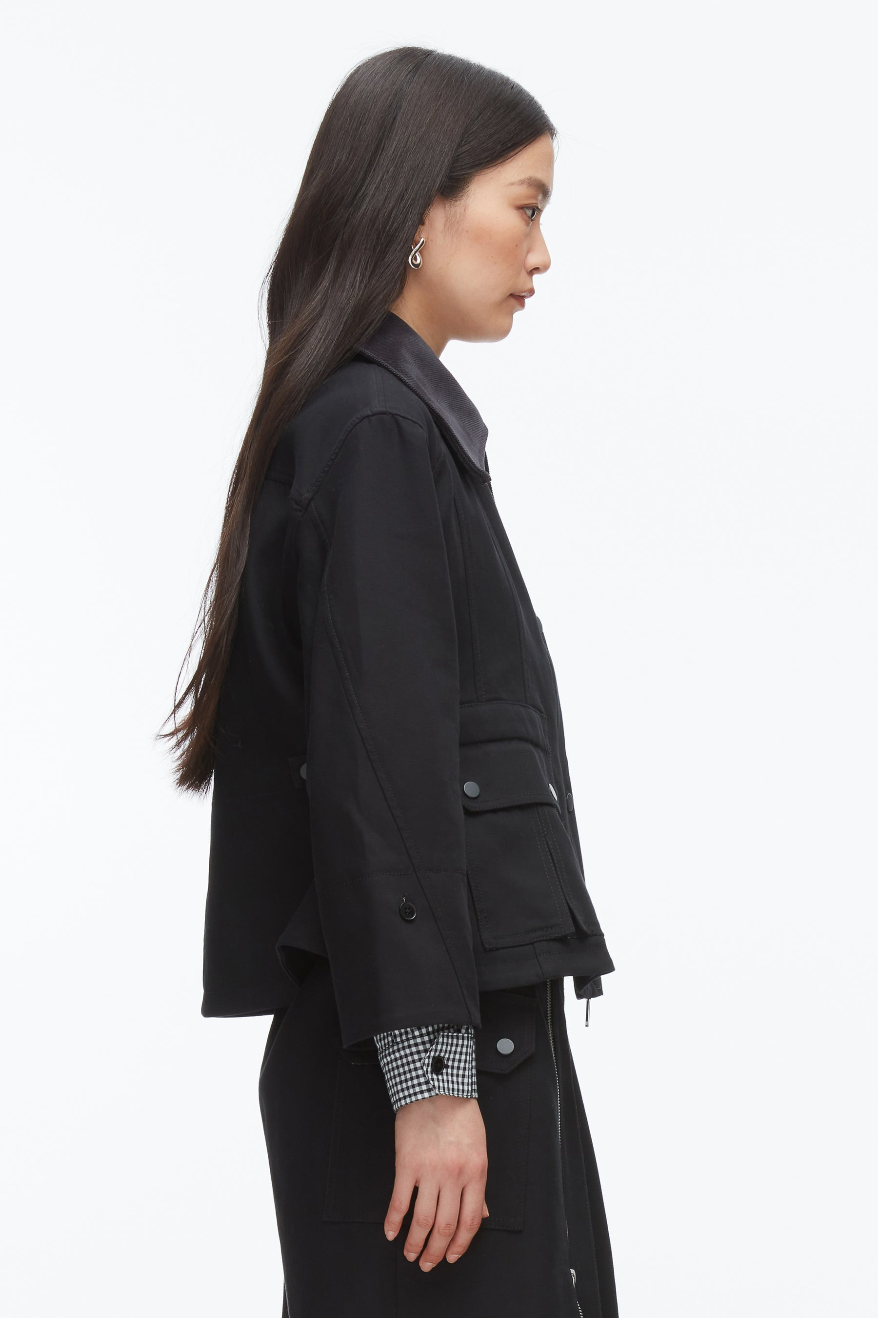 Cropped Flounce Barn Jacket - 4