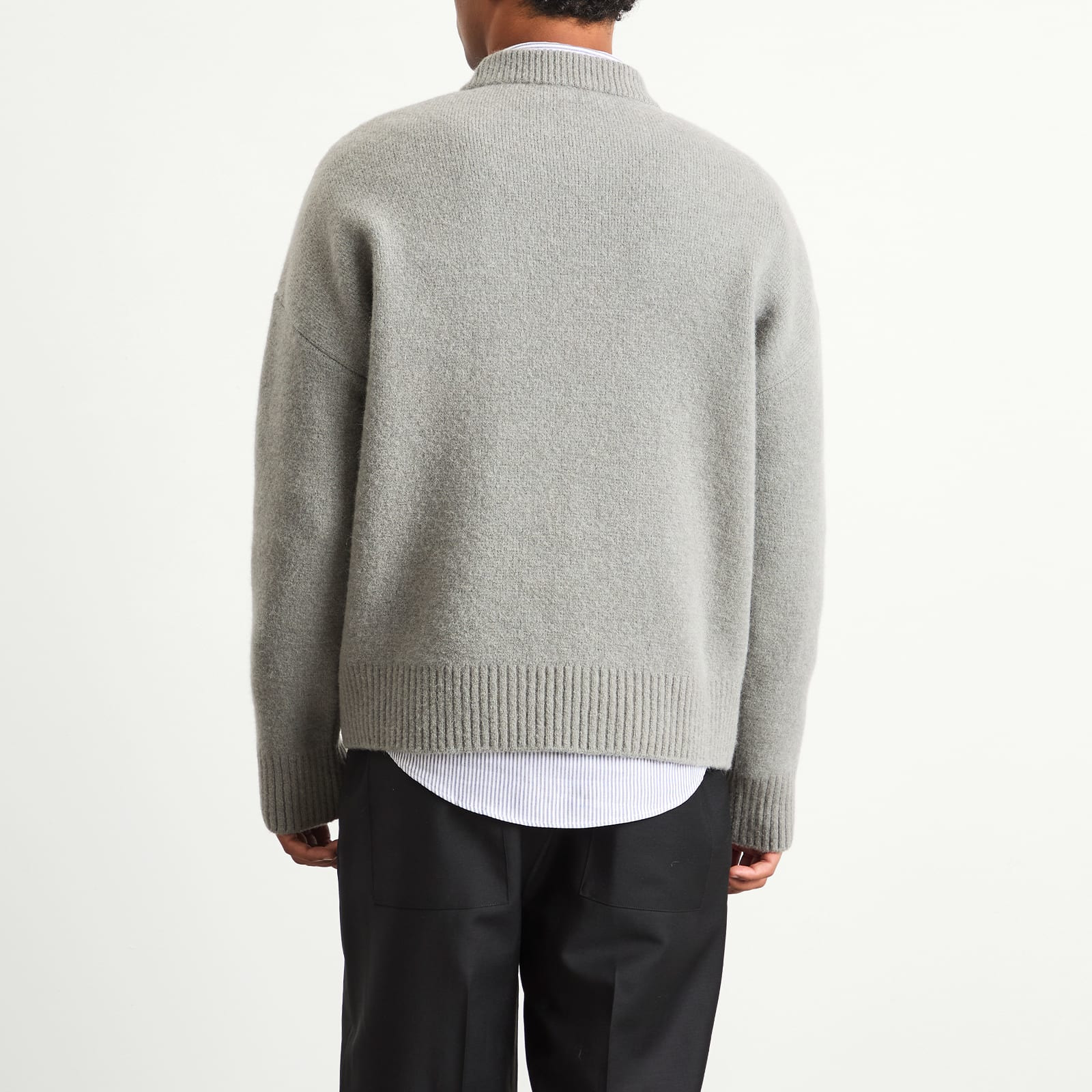 AMI Paris Alpaca Knit ADC Crew Neck Jumper - 3