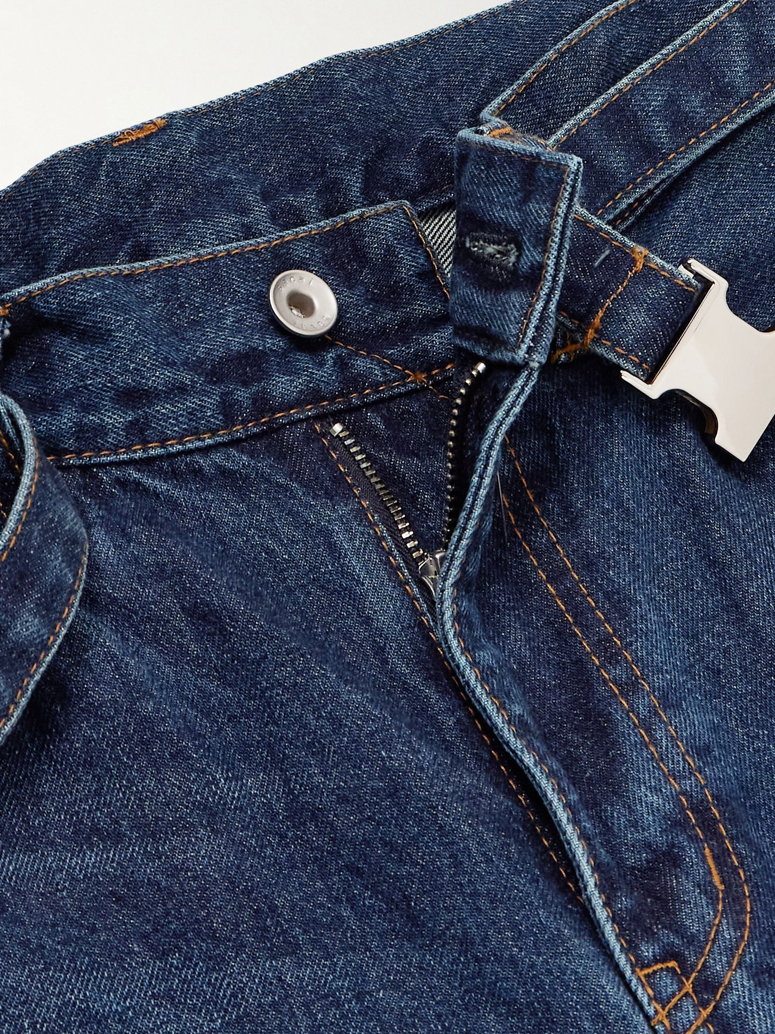 Belted bootcut jeans Blue - 5