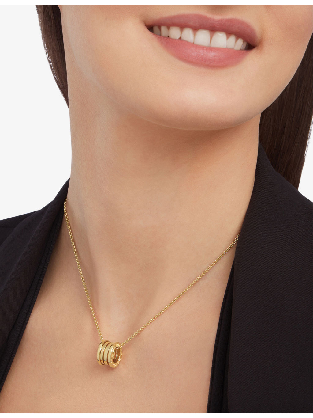 B.zero1 18ct yellow-gold pendant necklace - 4