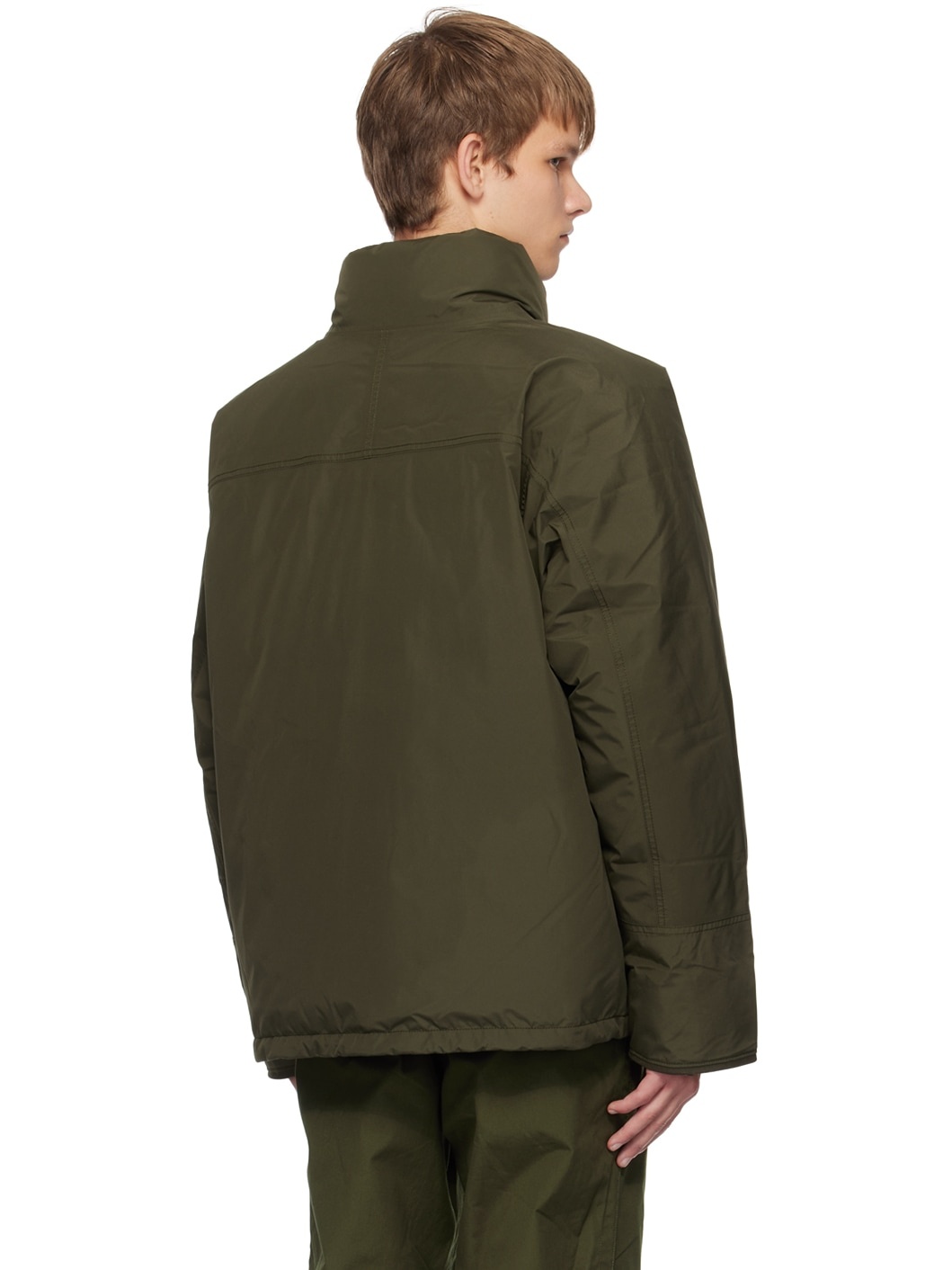 Khaki Short Down Jacket - 3