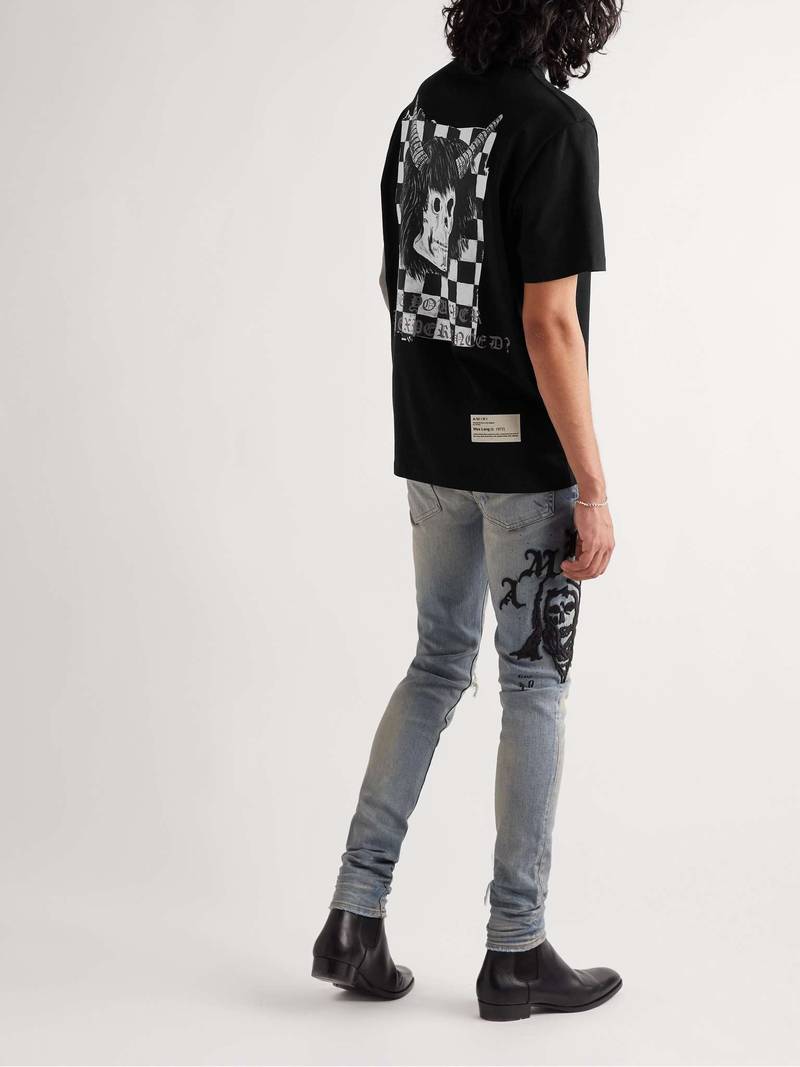 AMIRI + Wes Lang Printed Cotton-Jersey T-Shirt outlook