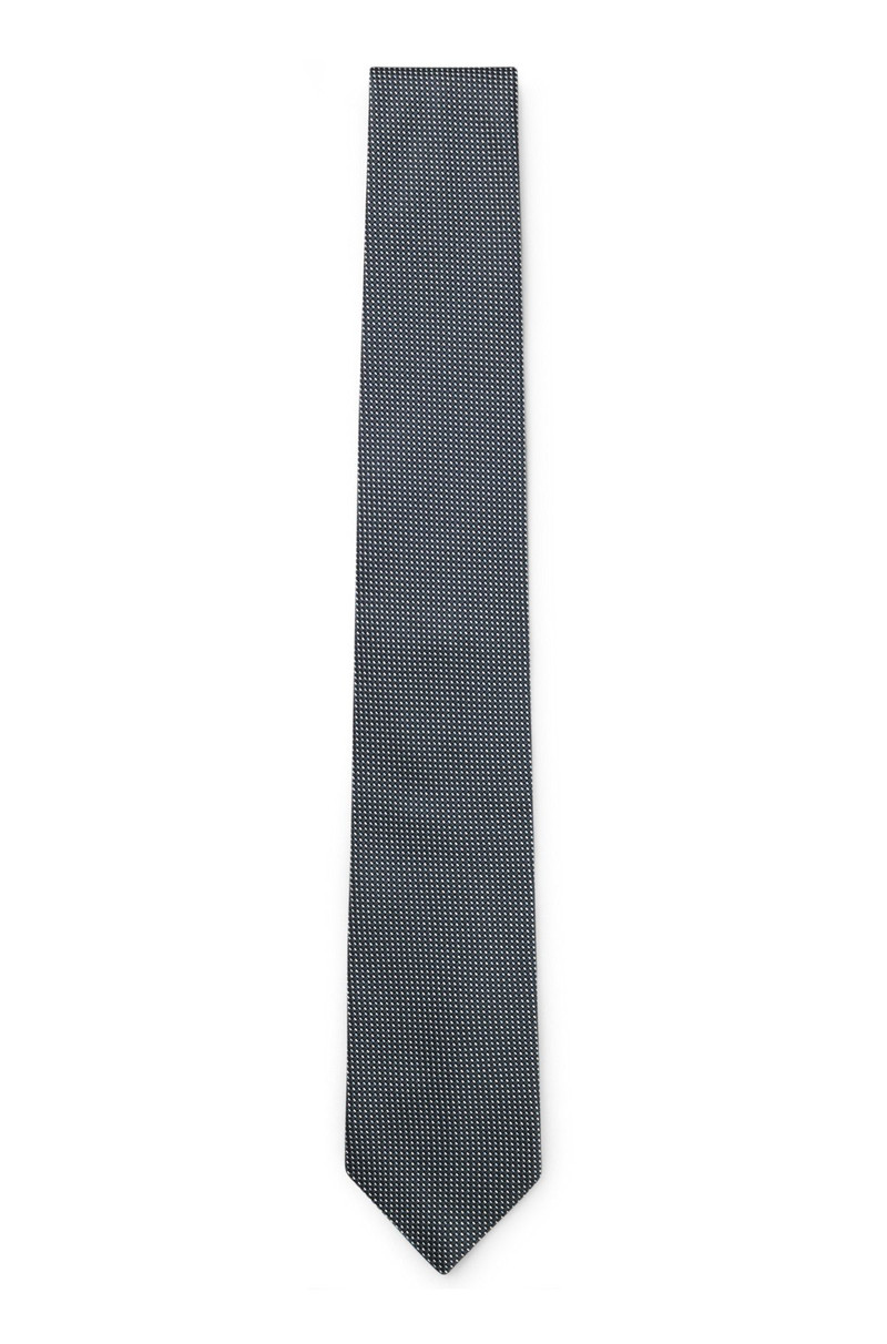 PURE-SILK TIE WITH MICRO PATTERN 1