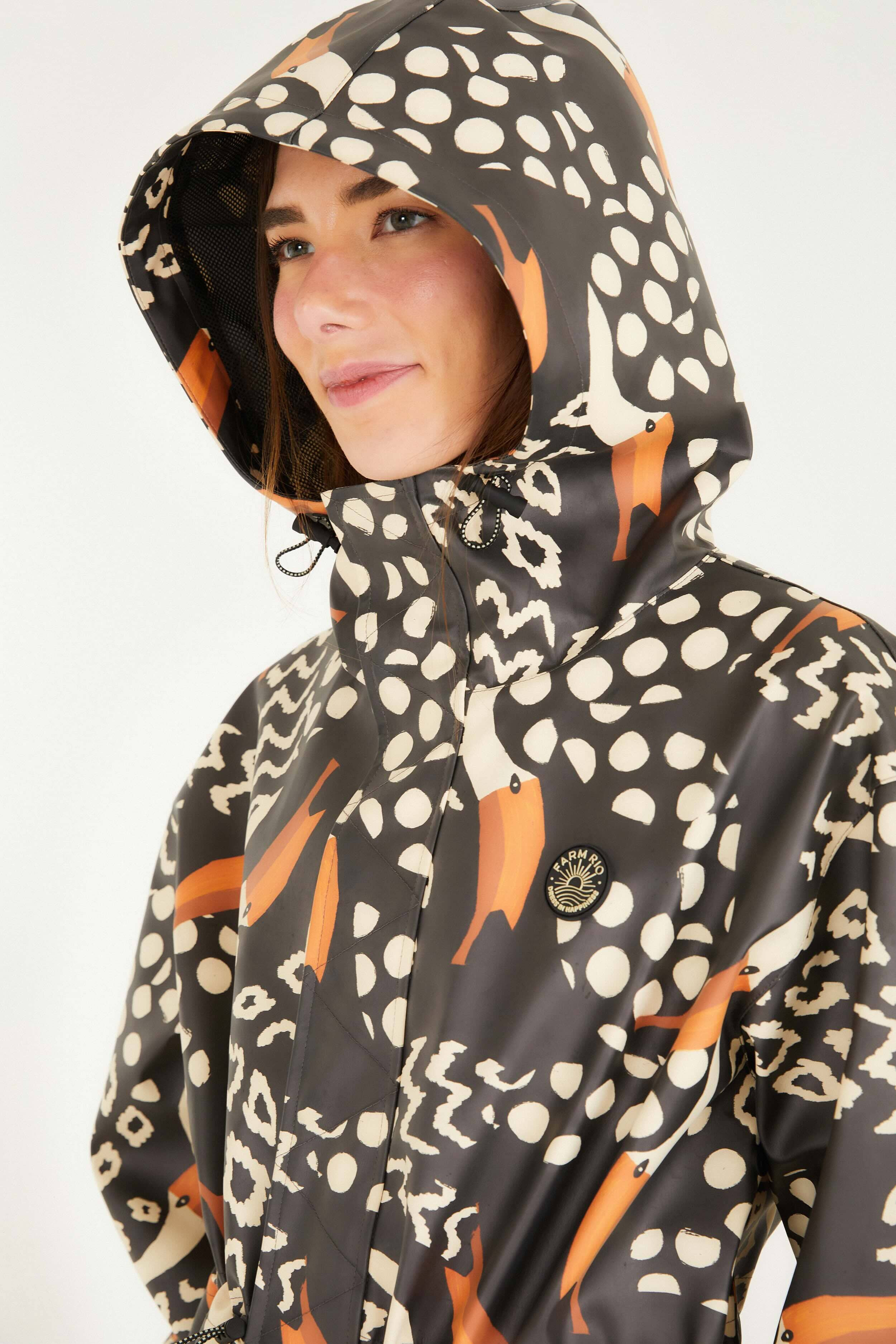 Black Tucanismo Raincoat - 2