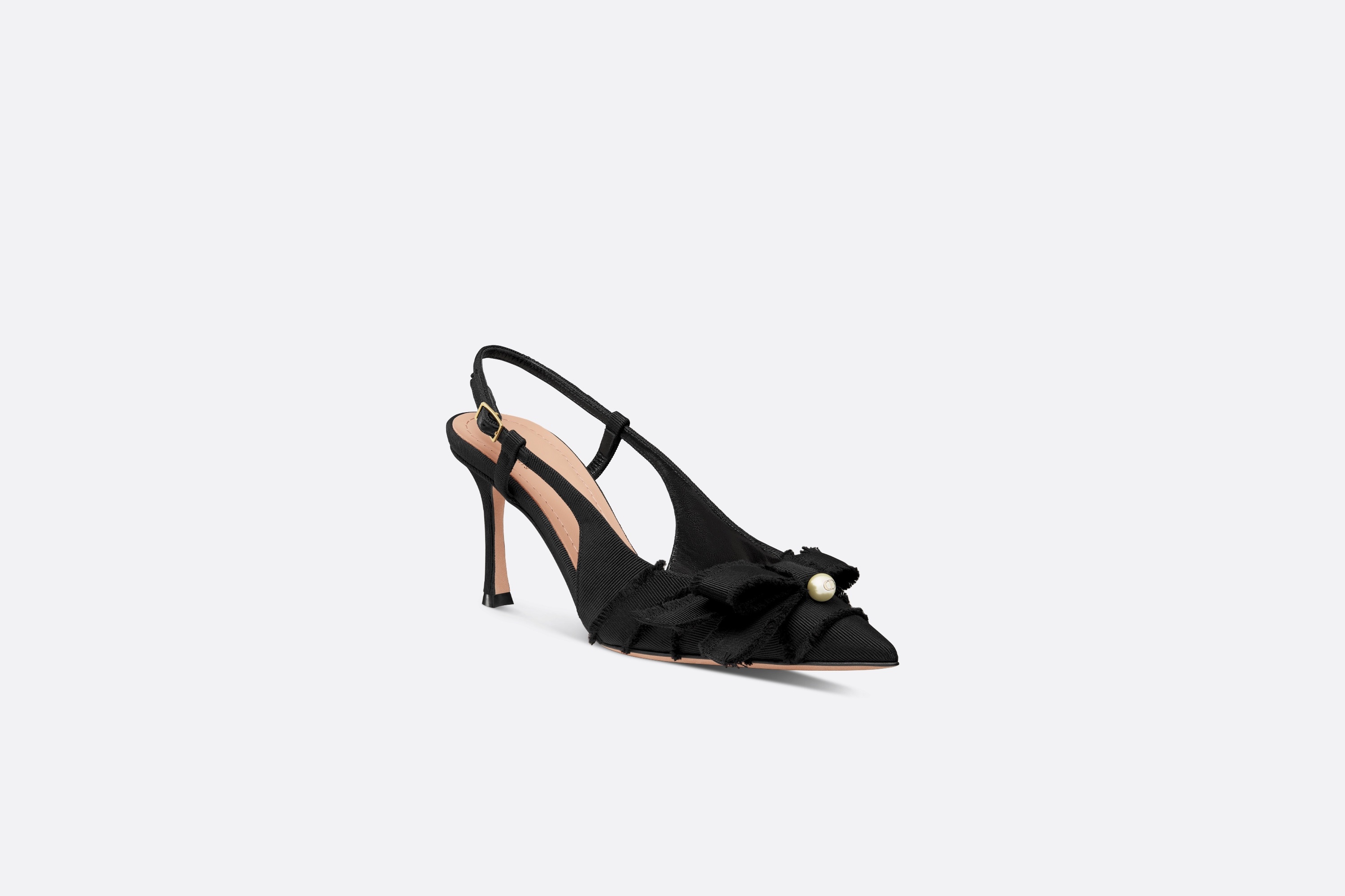 新品☆DIOR Adiorableサンダル Dior Or Adiorable Heeled Sandal Embroidered Cotton