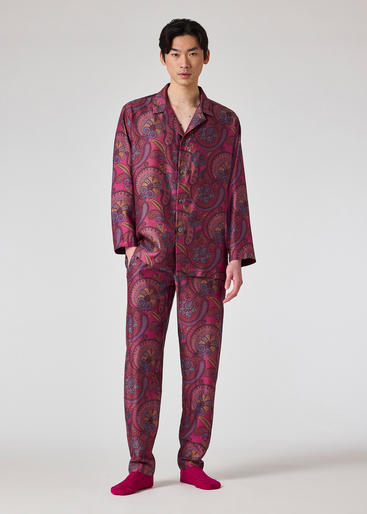 Daniel Hanson For Paul Smith - Paisley Silk Pyjama Shirt - 4