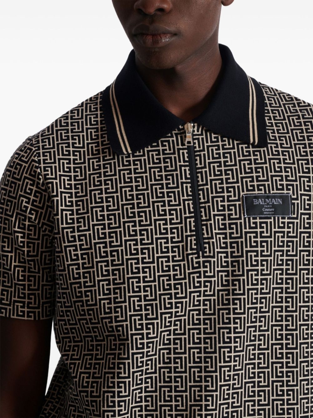 Labyrinth jacquard polo shirt - 6