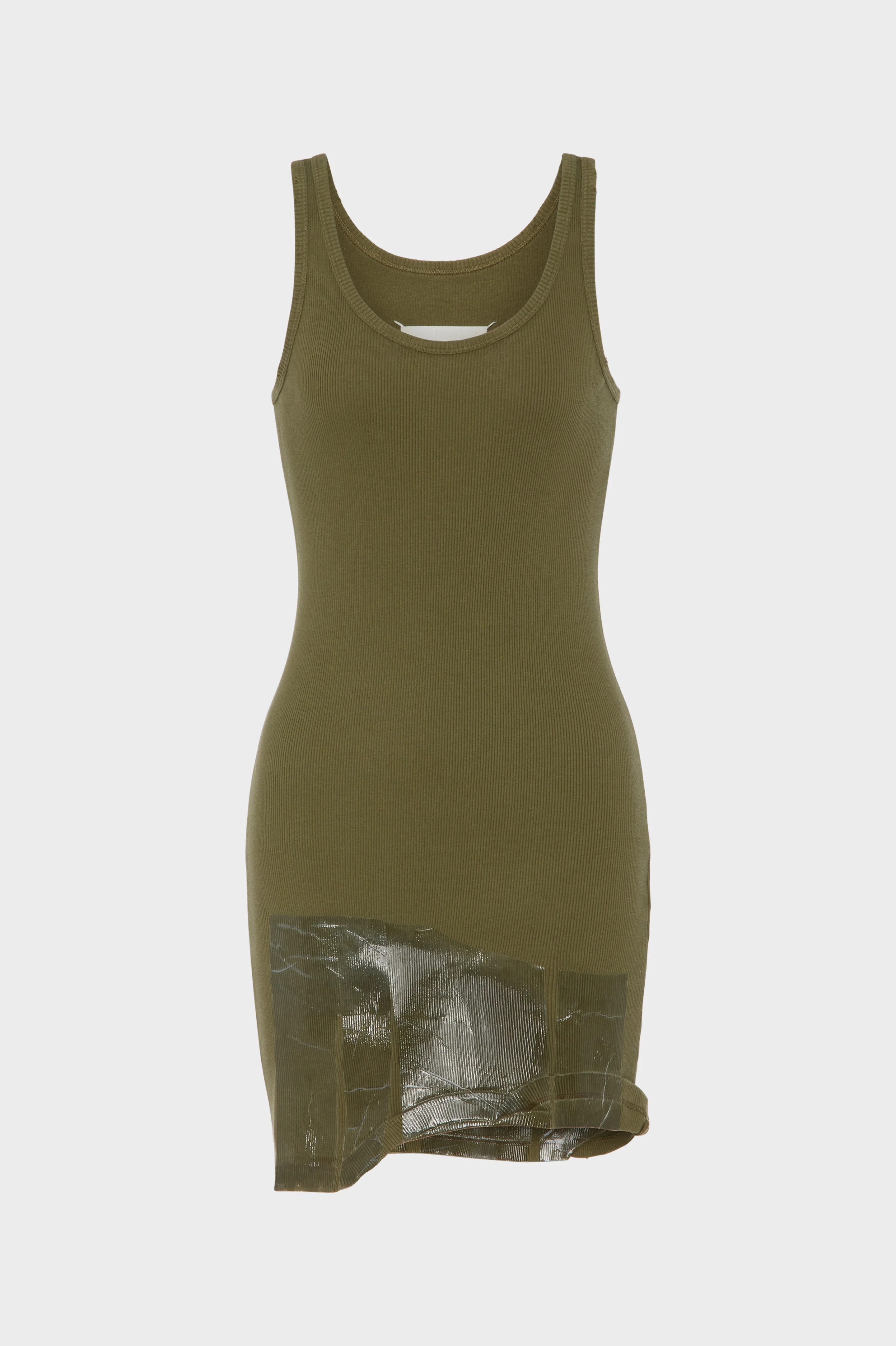 Taped Rib Mini Dress - 1