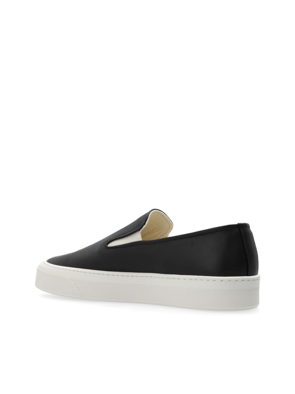 leather slip-on sneakers - 5