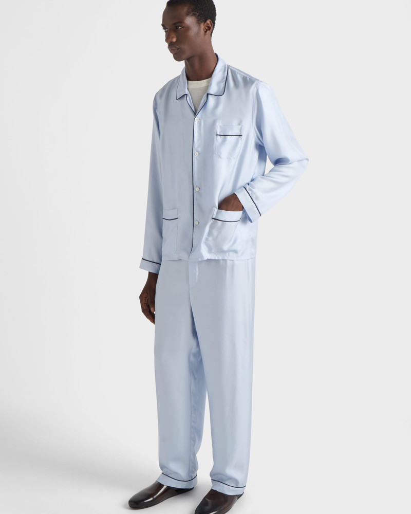 Silk twill pajamas 4