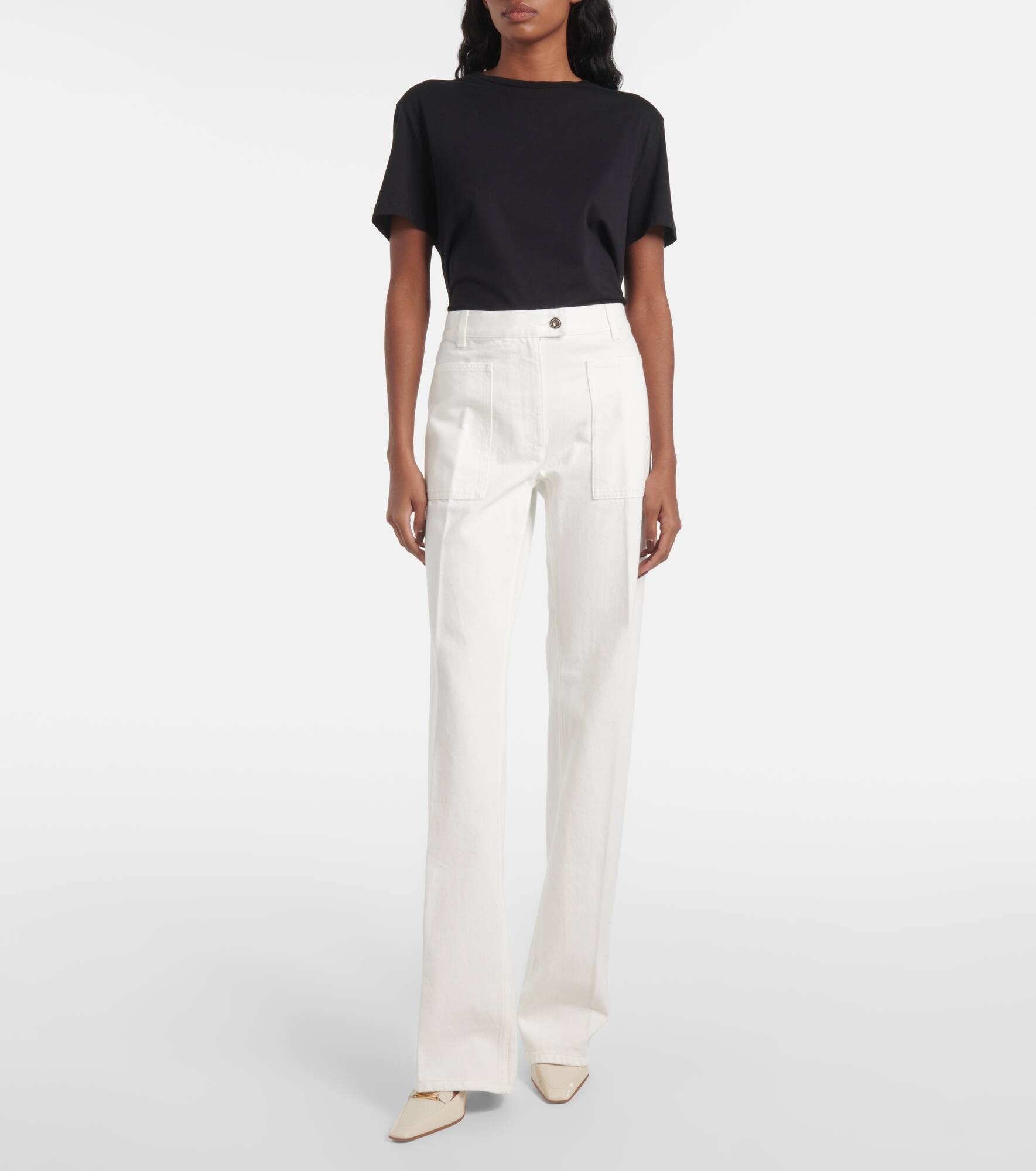 Mid-rise straight jeans - 7