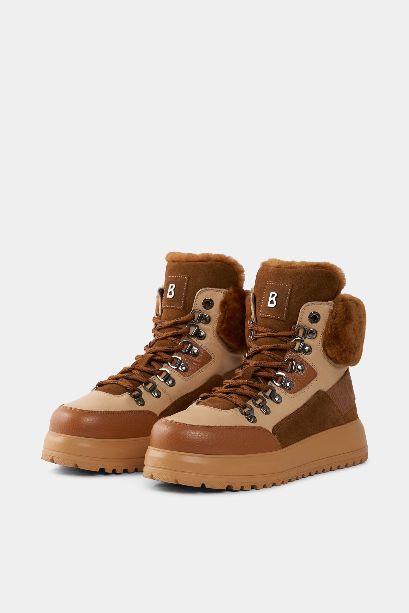 Antwerp High-top sneakers in Cognac/Beige - 4