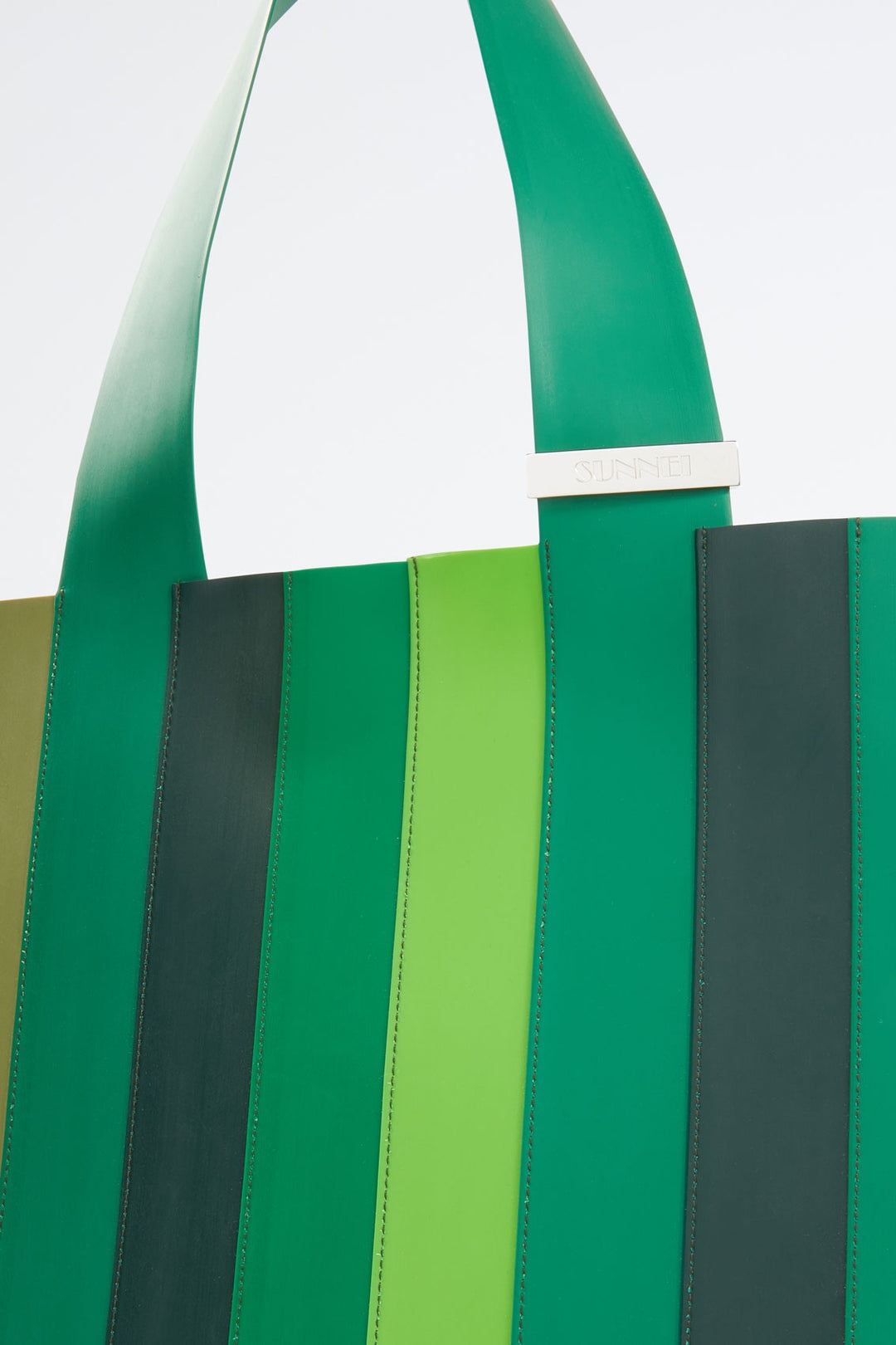 GRADIENT GREEN PUDDING PARALLELEPIPEDO BAG - 3