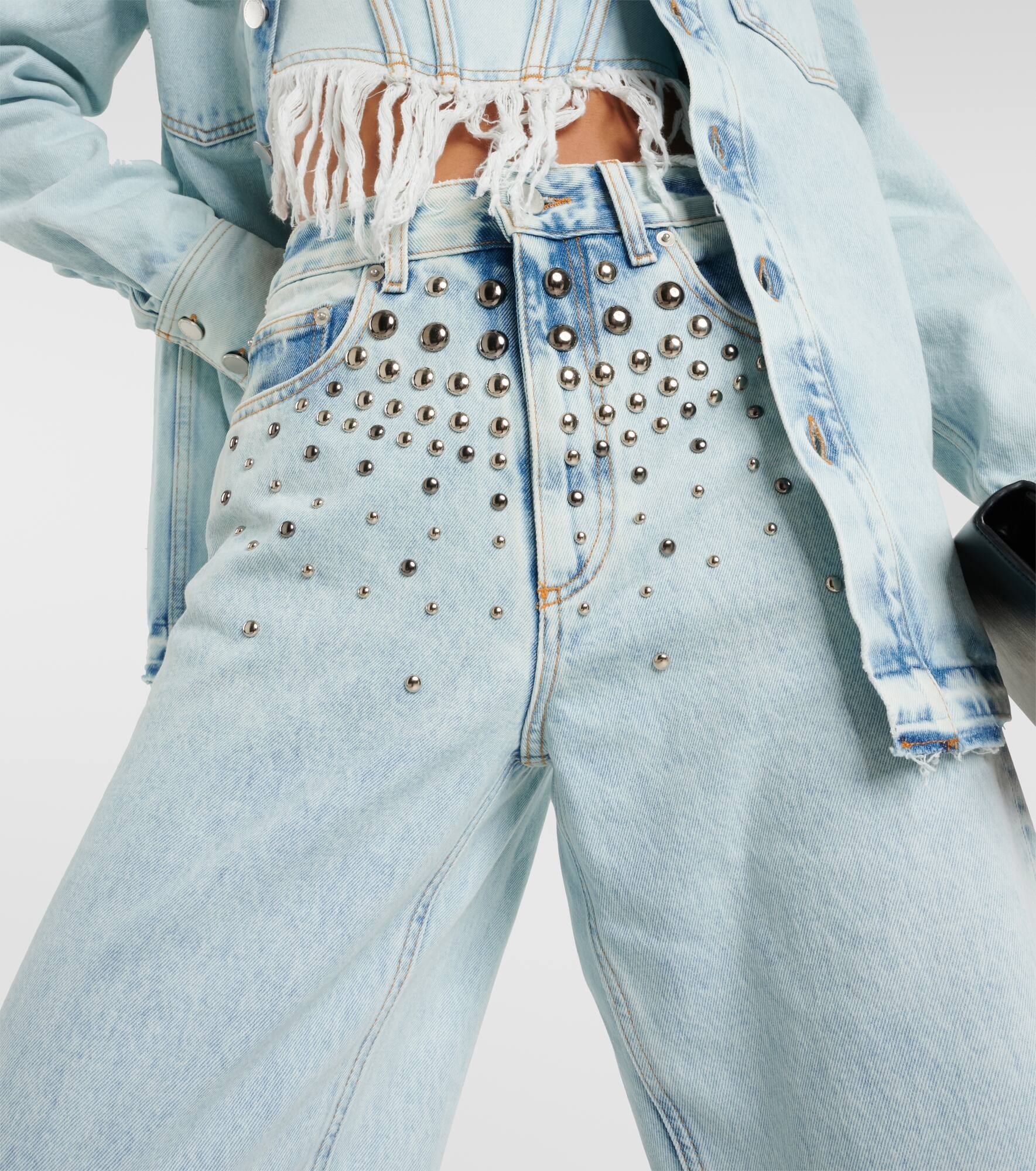 Embellished straight jeans - 5
