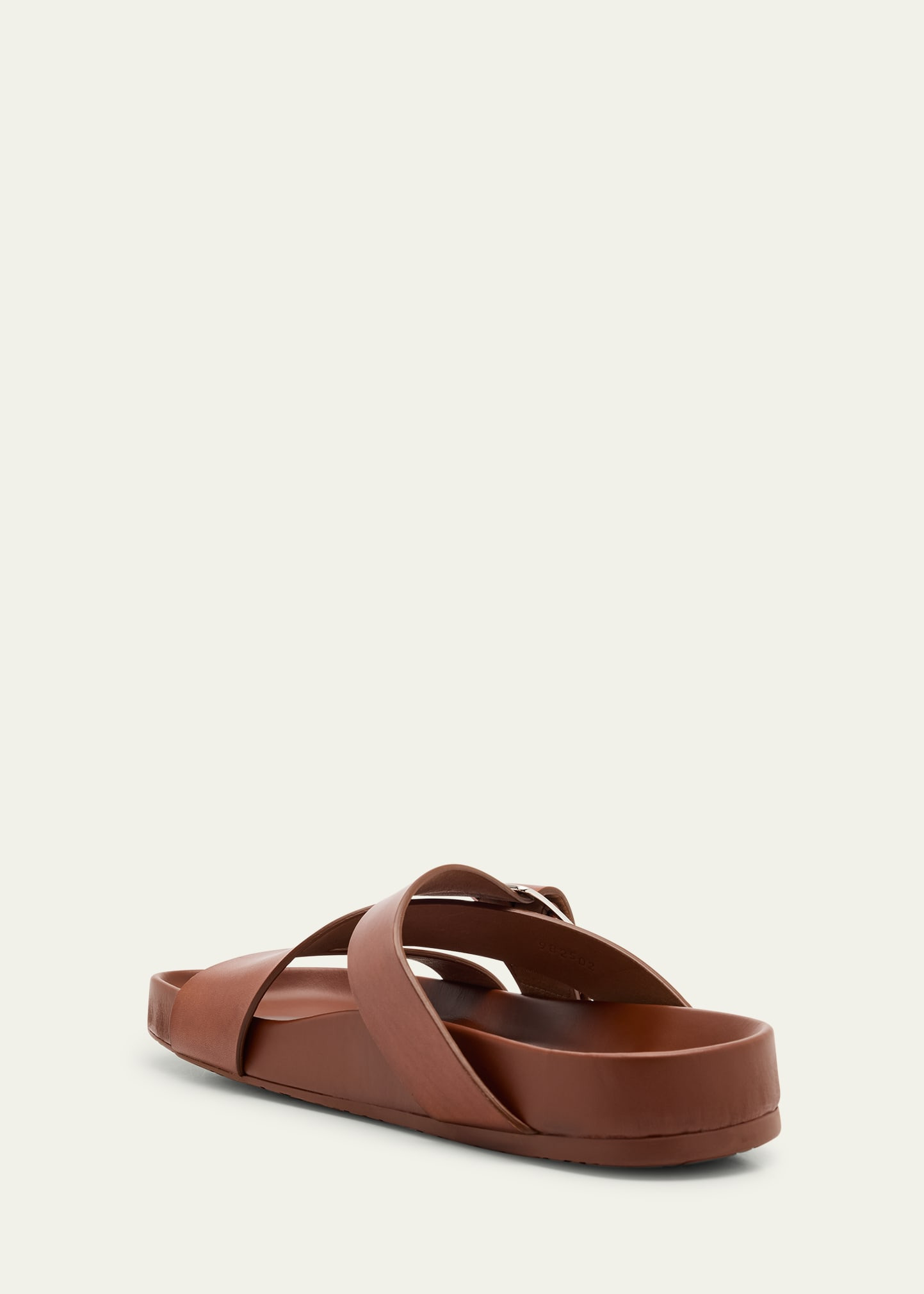 Men's Ease Calfskin Buckle Slide Sandals - 4