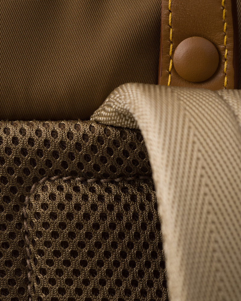 Re-Nylon and leather backpack 5