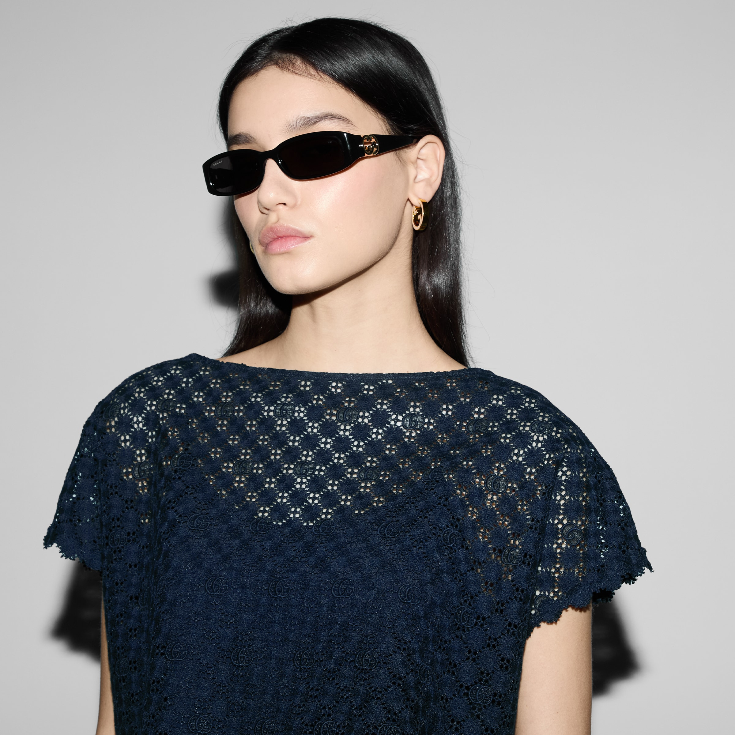 Double G flower lace top - 5
