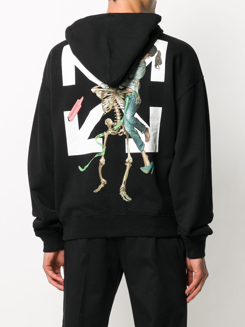 Pascal skeleton painting hoodie - 4