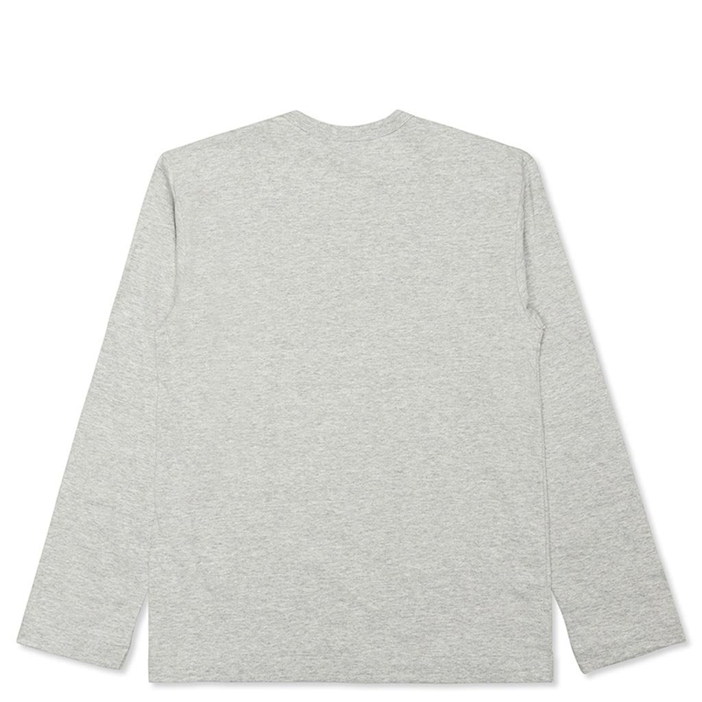 WOMEN'S GREY HEART LOGO L/S TEE - GREY - 2