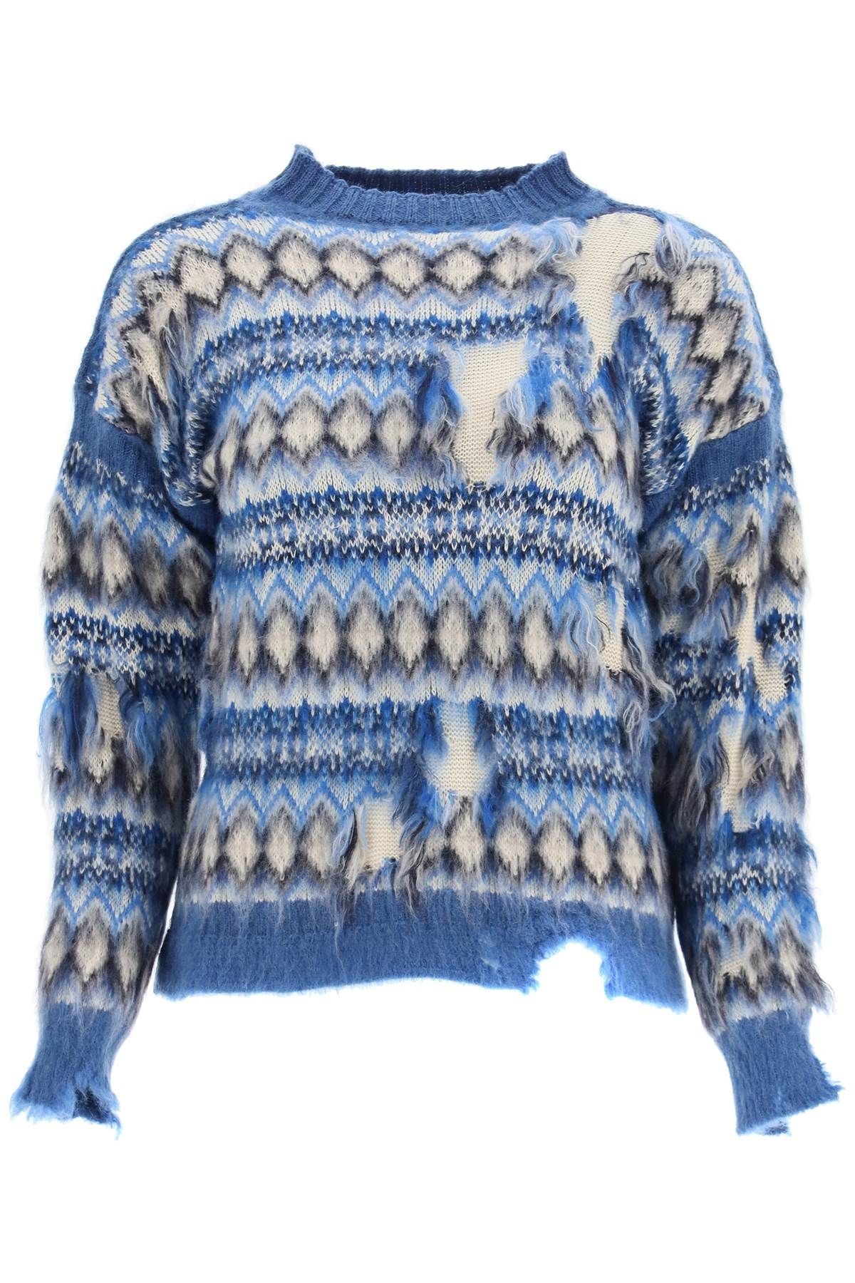 DISTRESSED FAIR-SILE SWEATER - 1