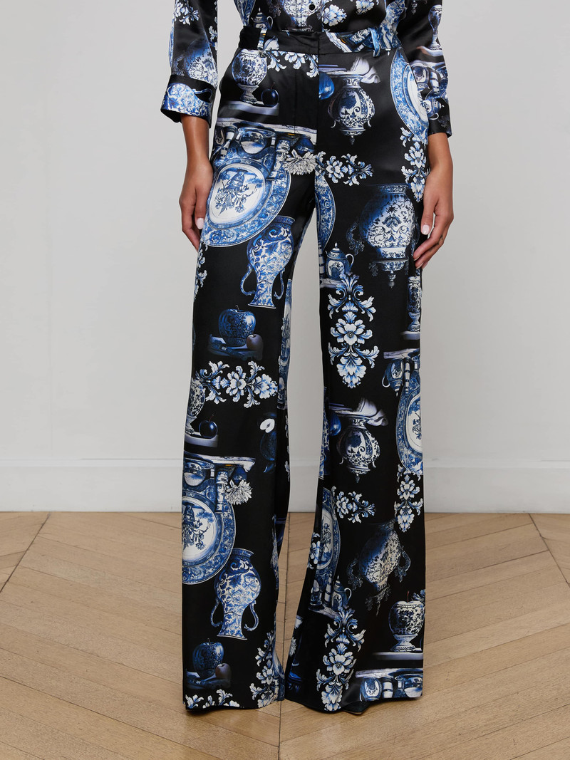 Pilar Silk Wide-Leg Pant 3