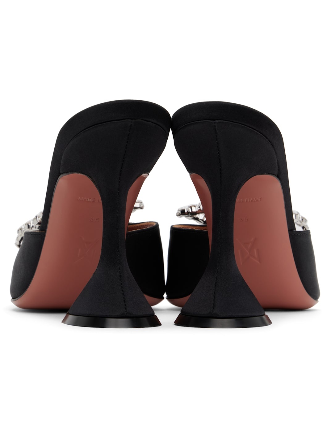 Black Rosie Slipper Heeled Sandals - 2