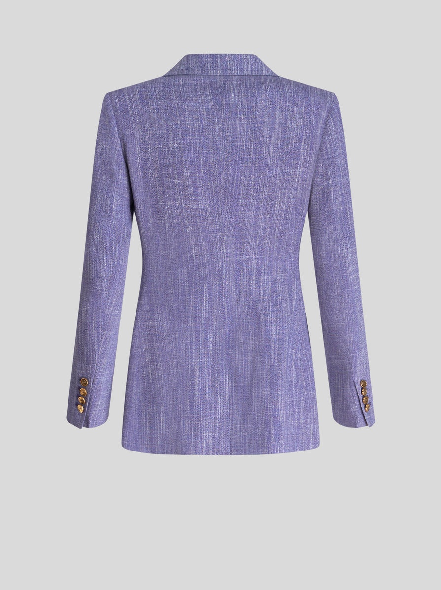 SLUB FABRIC JACKET - 5