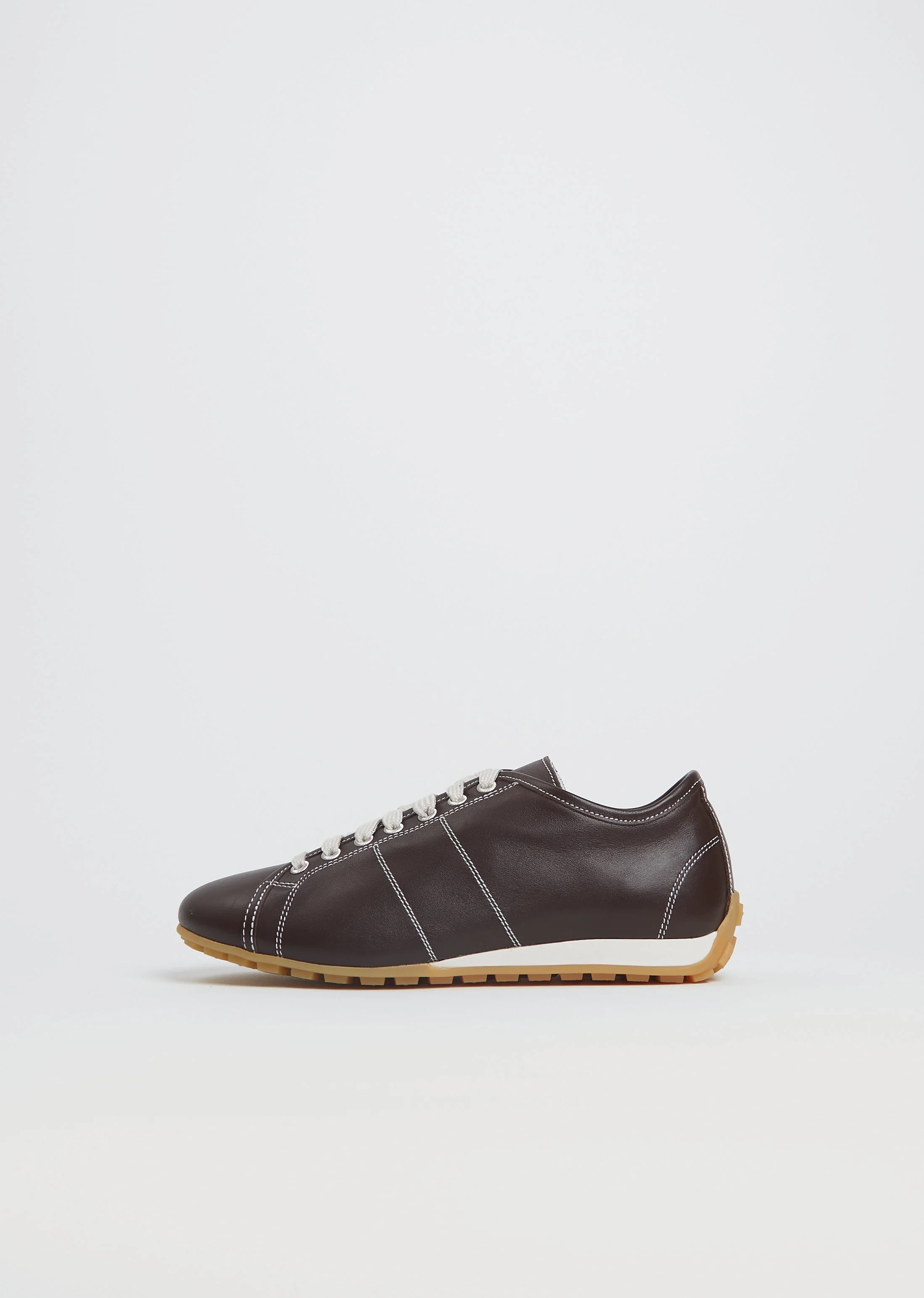 Flint Leather Sneaker — Cacao - 1
