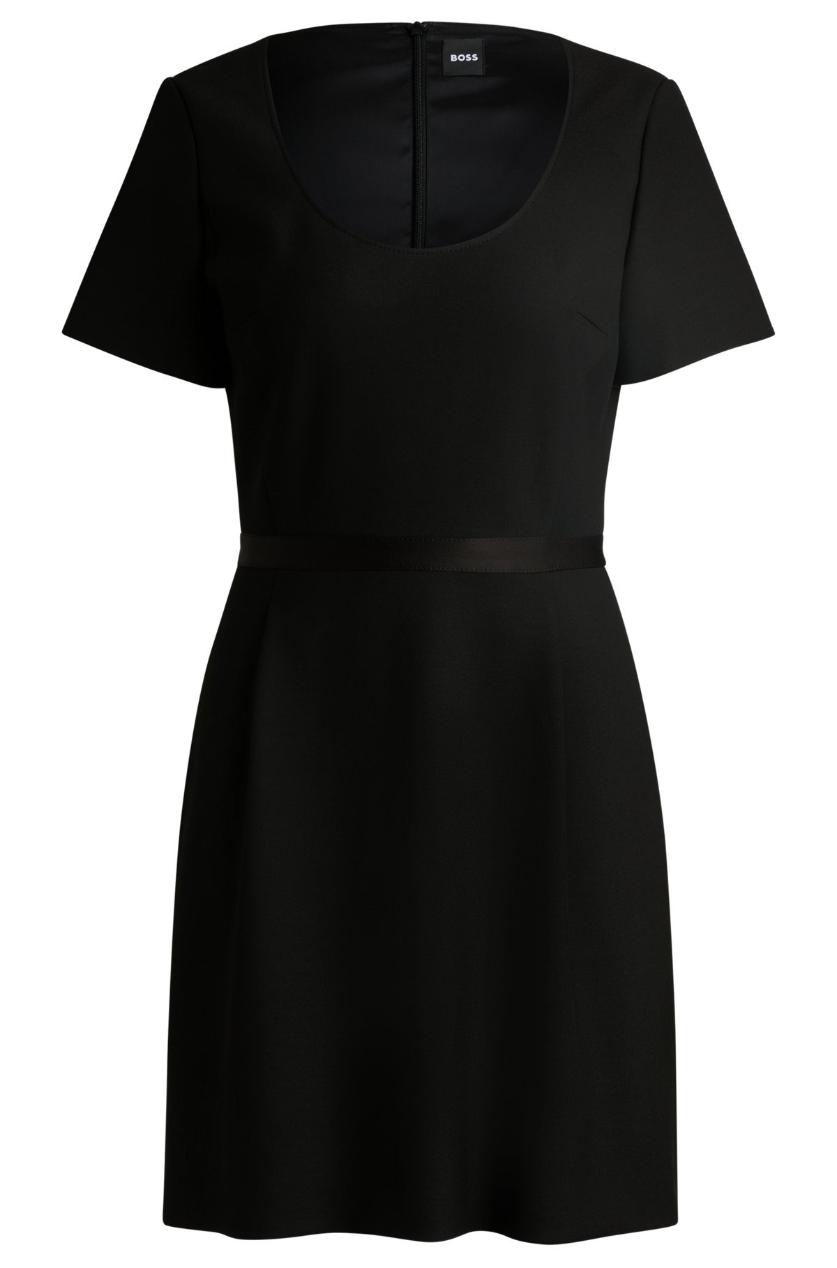 SLIM-FIT DRESS WITH RIBBON DETAIL - 1