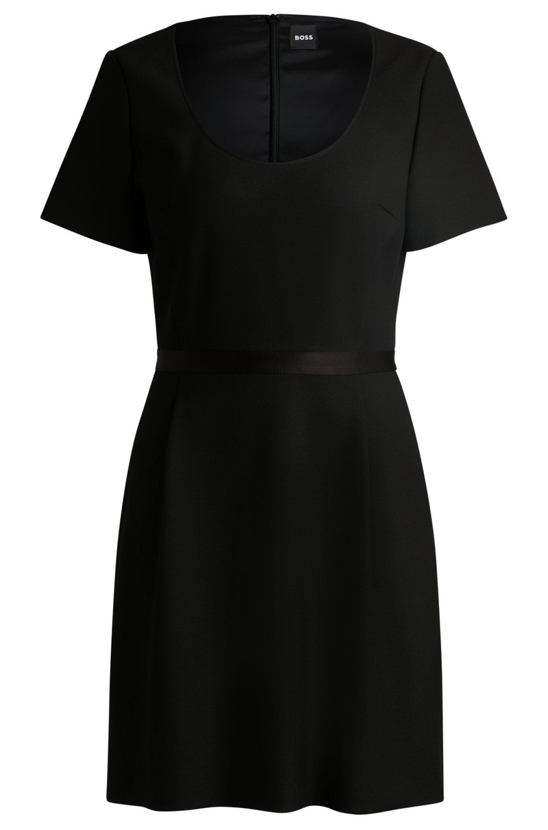 SLIM-FIT DRESS WITH RIBBON DETAIL 1