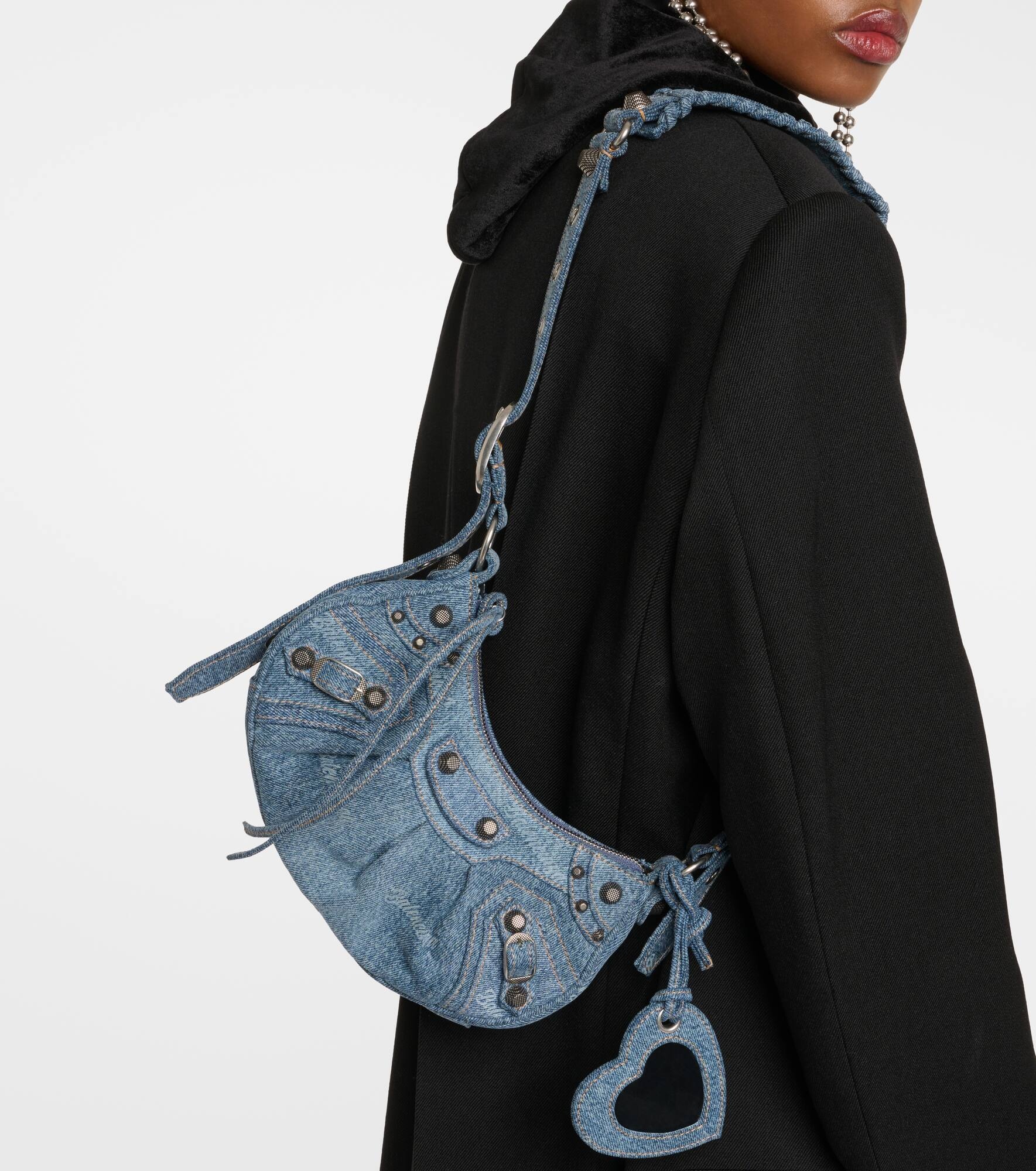 Le Cagole XS denim shoulder bag - 2