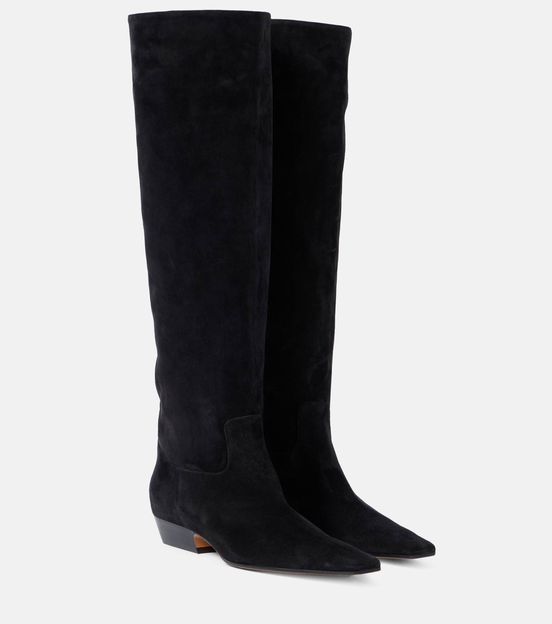 Marfa suede knee-high boots - 1