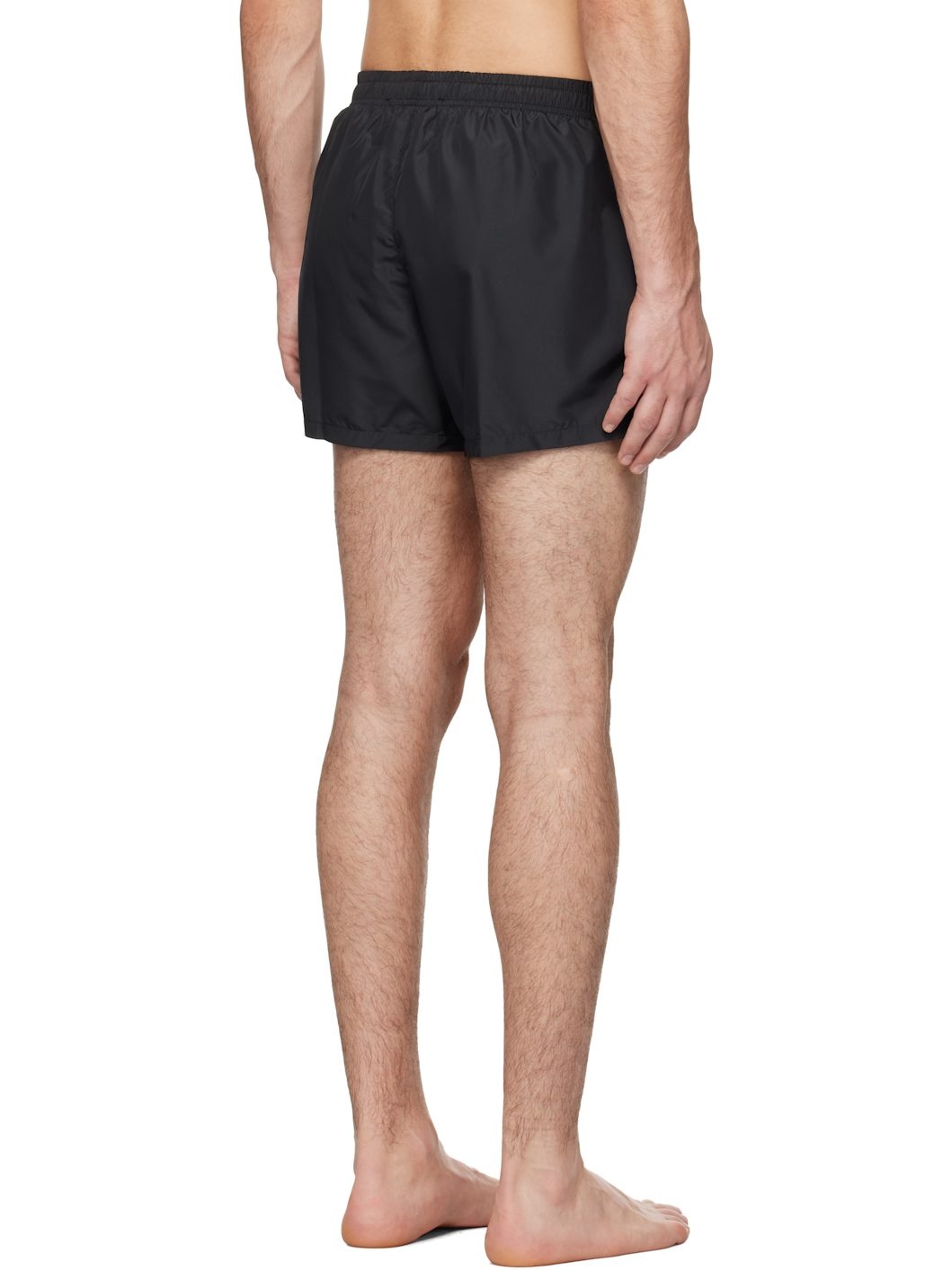 Black Laurel Crown Emblem Swim Shorts - 3
